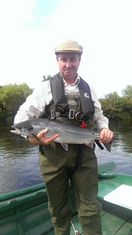John Ward 1st salmon.Delfur