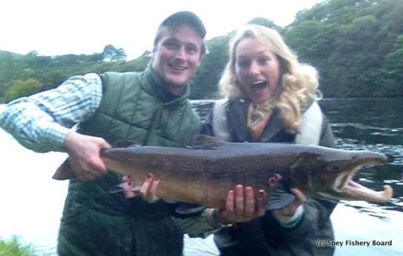 Lee Landale's first fish 