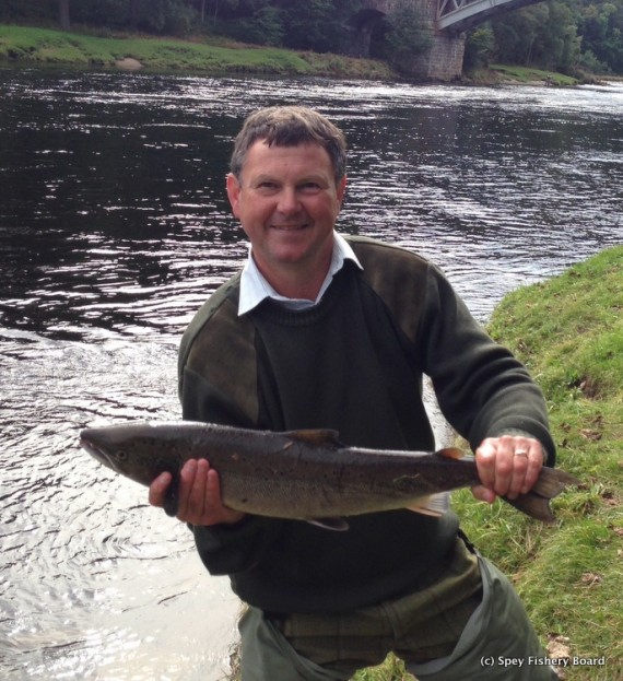 Ian Borthwick with another of Ruth's fish