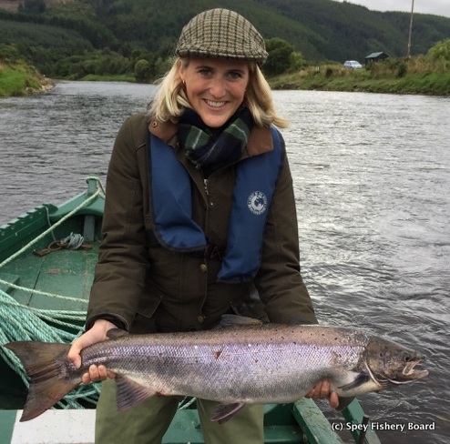 Rosie Atkinson 1st fish.Delfur